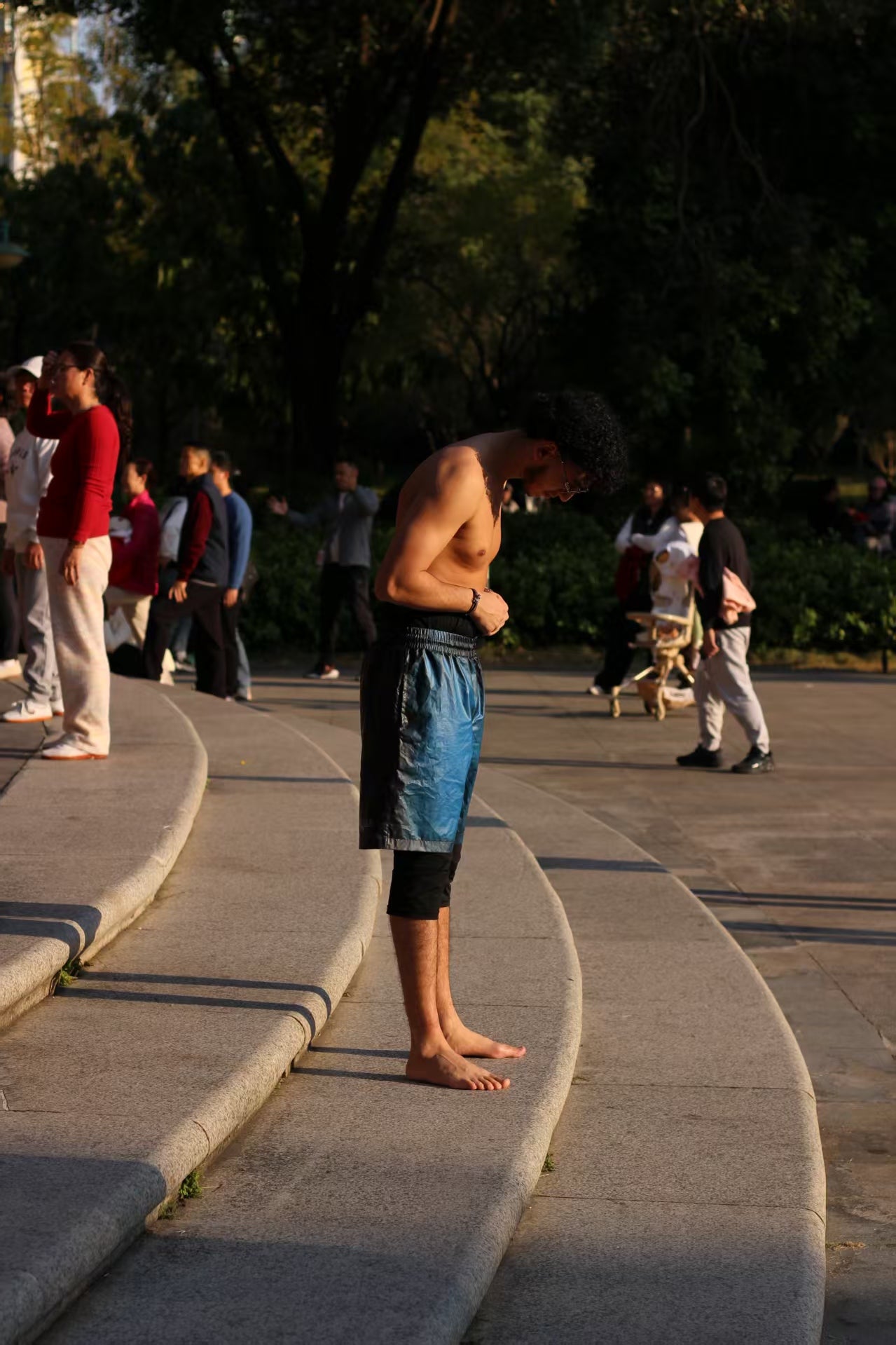 شورت سباحة حلال عورة (أسود/أحمر/أزرق/رمادي)