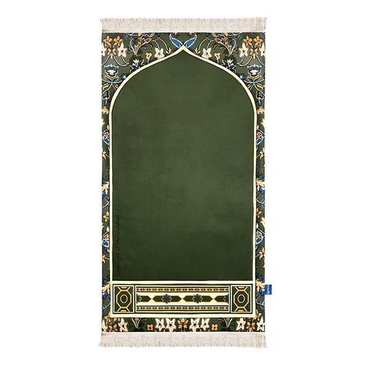 Adult Padded Prayer Mat with Madinah Rawdah