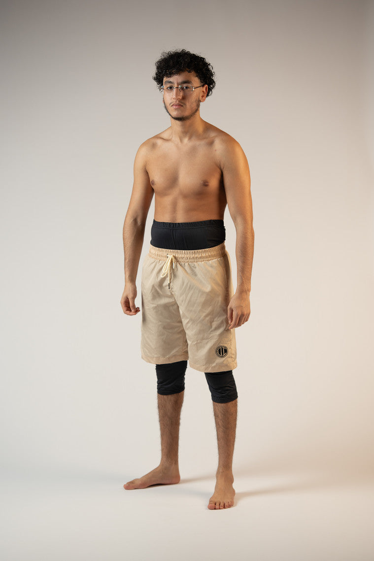 شورت سباحة حلال عورة (أسود/أحمر/أزرق/رمادي)