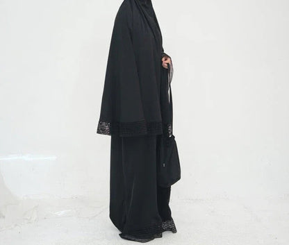 LM300 Khimar Prayer Set – 4-Piece Modest Outfit with Lace Trim