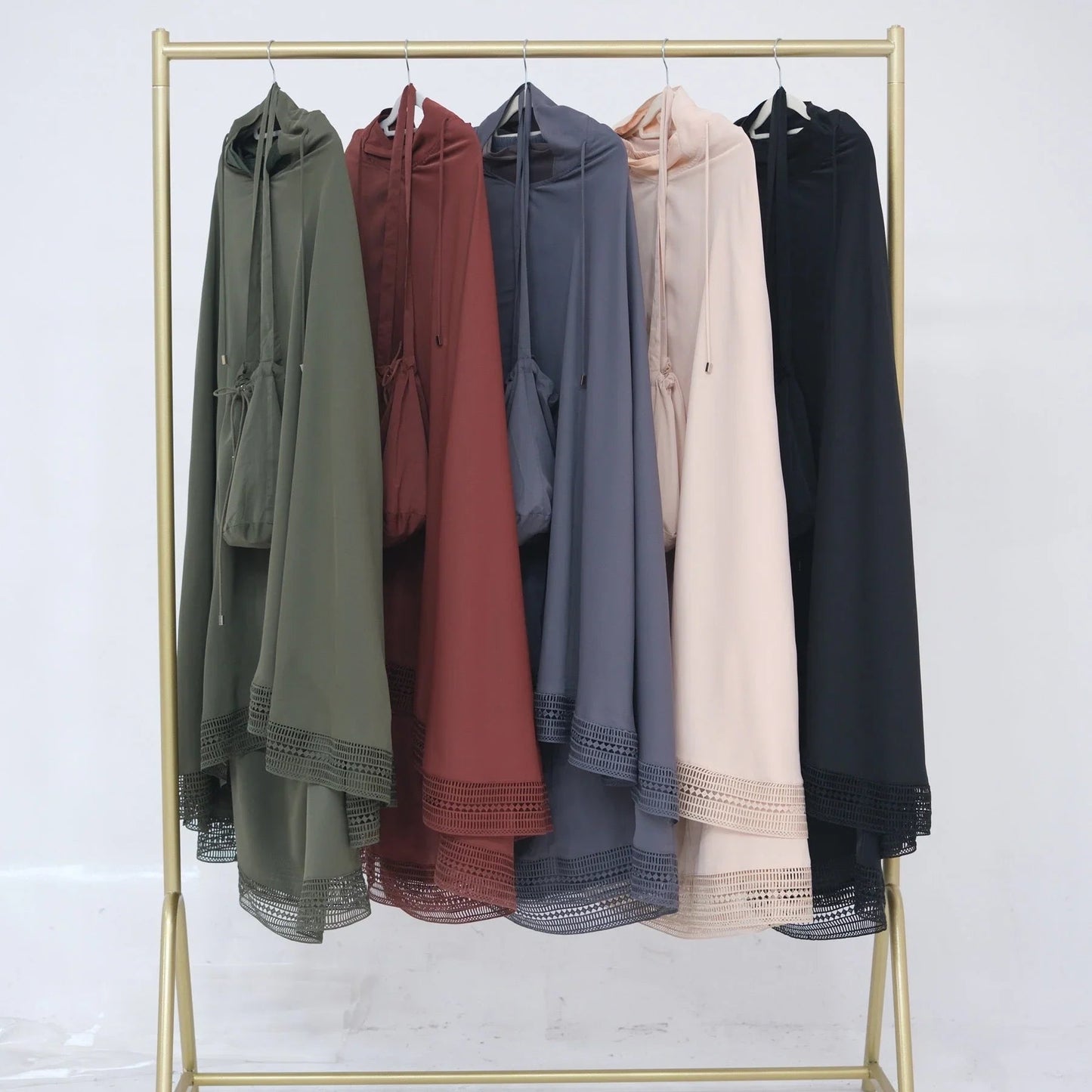 LM300 Khimar Prayer Set – 4-Piece Modest Outfit with Lace Trim